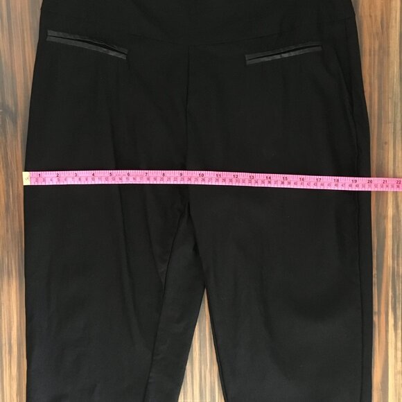 [Denver Hayes] Black False Pocket Dress Capris | 12 | Great - Picture 3 of 14